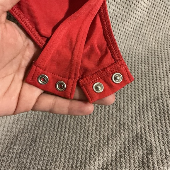 Express Women's LOT (1) Floral Thong Bodysuit & (1) Halter Coral Blouse Sz Small - Picture 10 of 16